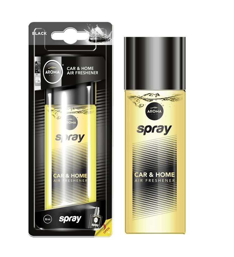 Aroma car pump spray 50 ml Black