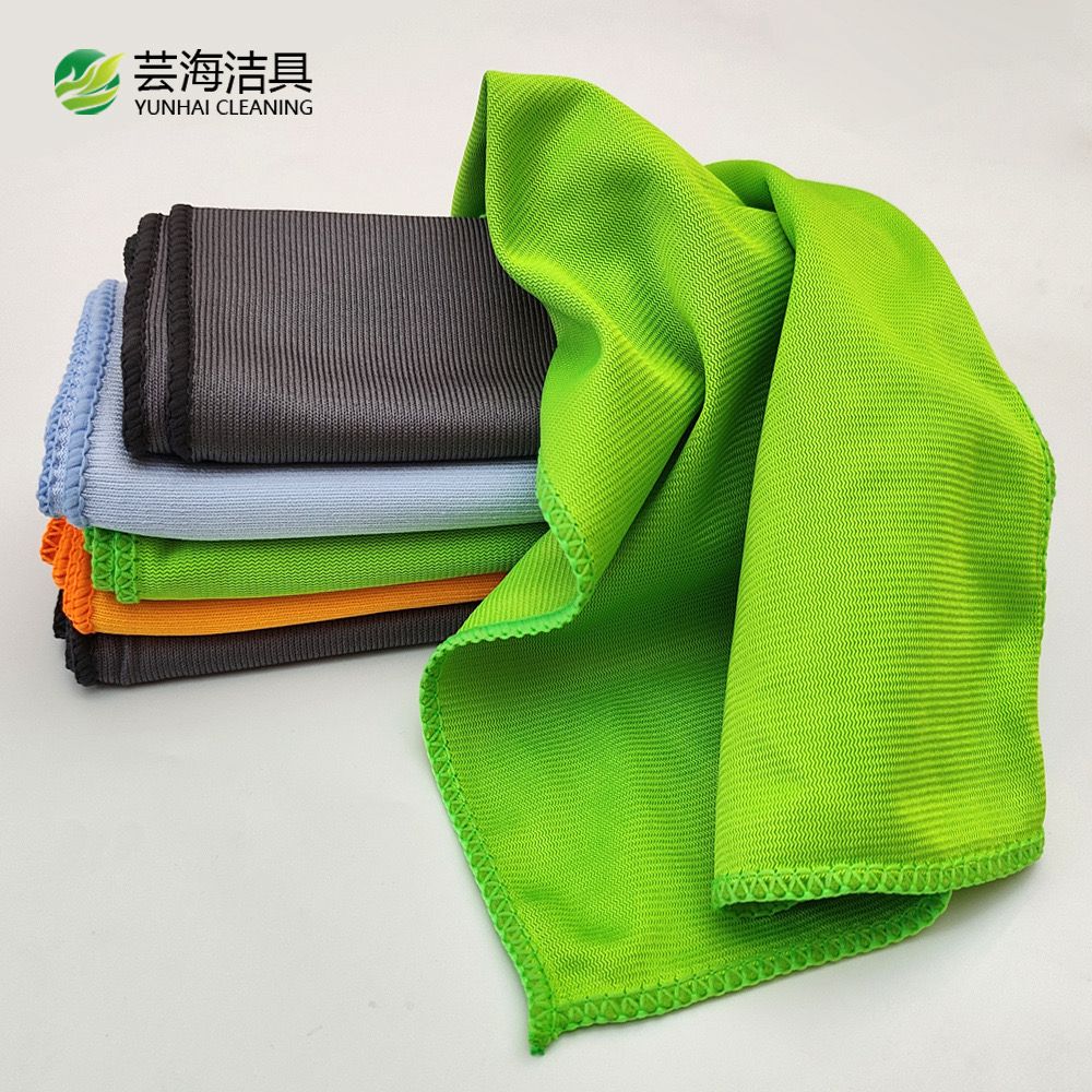 0311 Салфетка для стекол автомобильная салатовая 30*40 350 gsm