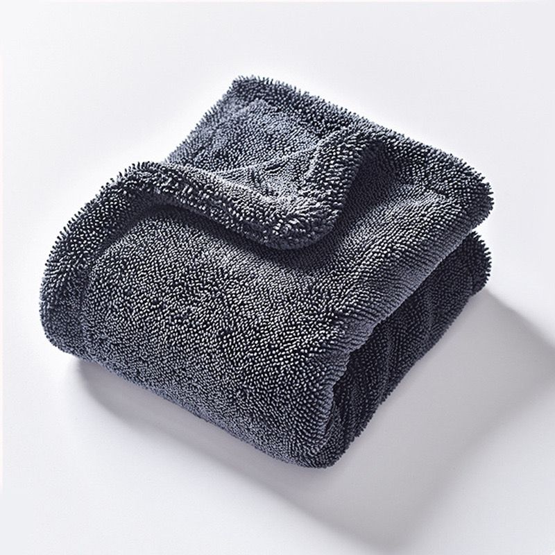 0203 Полотенце микрофибра серое 40*60 1200 gsm 4870252391517