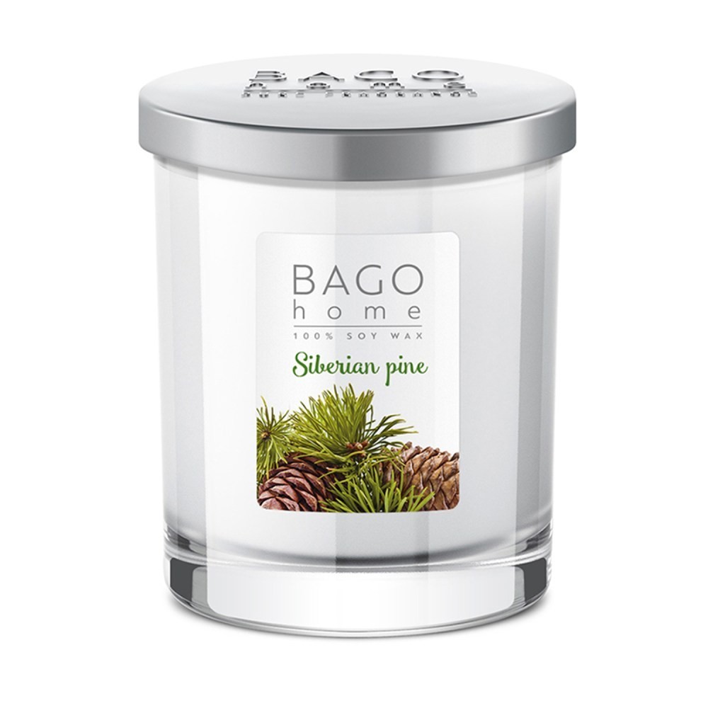 BAGO HOME Свеча в стекле 132 гр Сибирская сосна 4630030295976