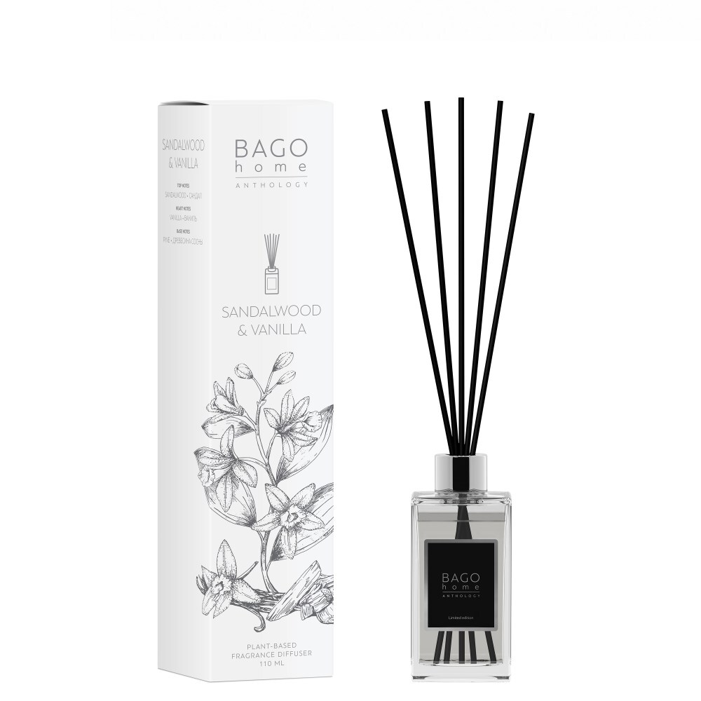 BAGO HOME АНТОЛОГИЯ Диффузор 110 мл Сандал и ваниль 4680178850827