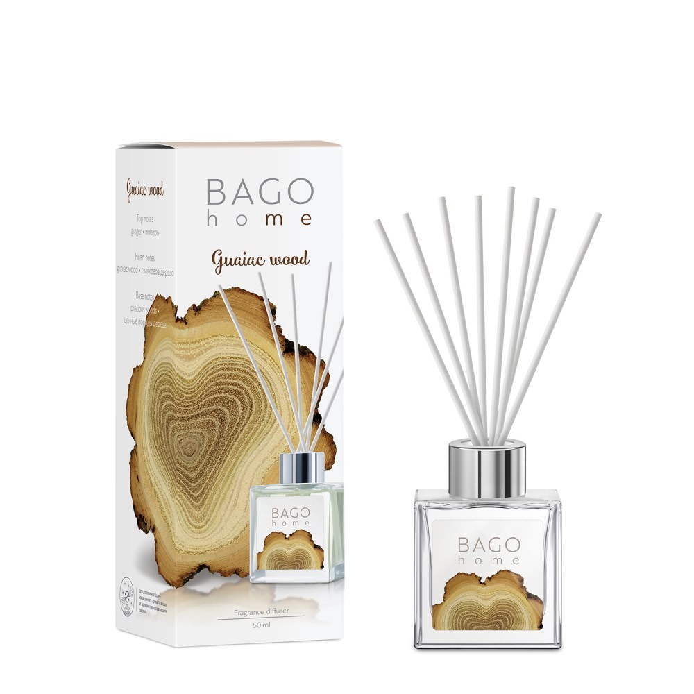 BAGO HOME мини-диффузор 50 мл ГВАЯКОВОЕ ДЕРЕВО 4630030292371