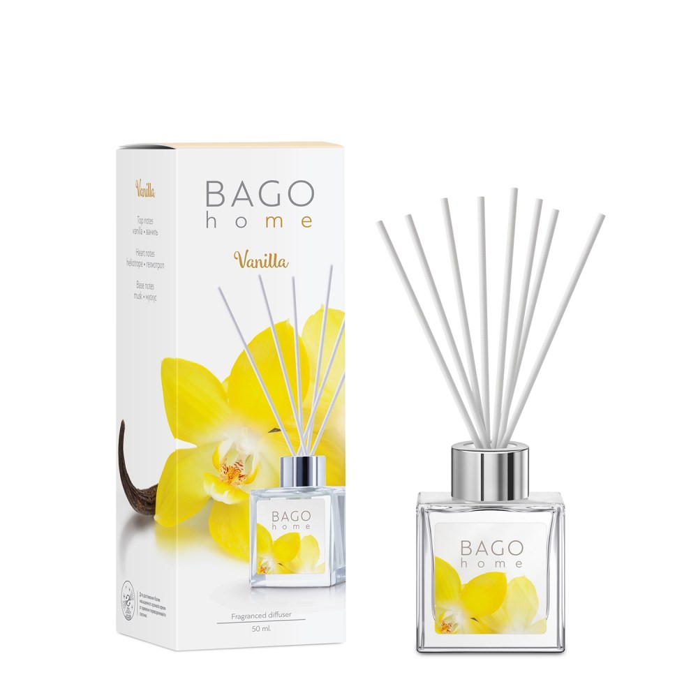 BAGO HOME мини-диффузор 50 мл ВАНИЛЬ 4630030290933