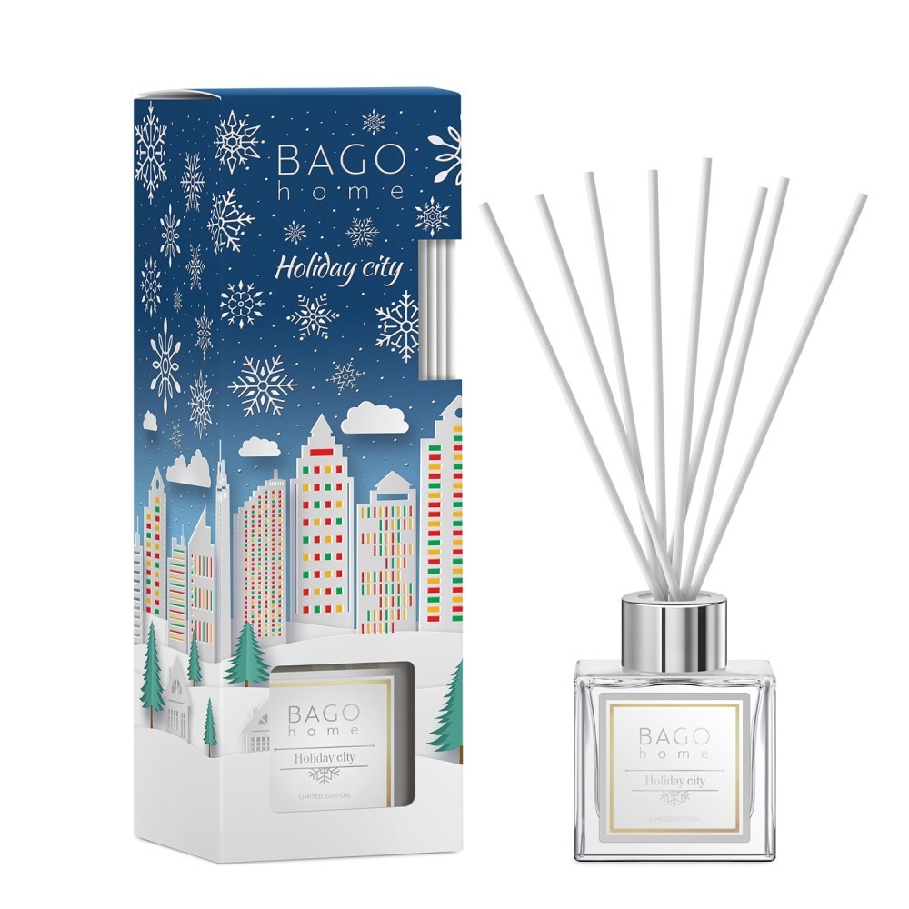 BAGO HOME НГ Ароматический диффузор Праздничный город 90 мл 4630030294177