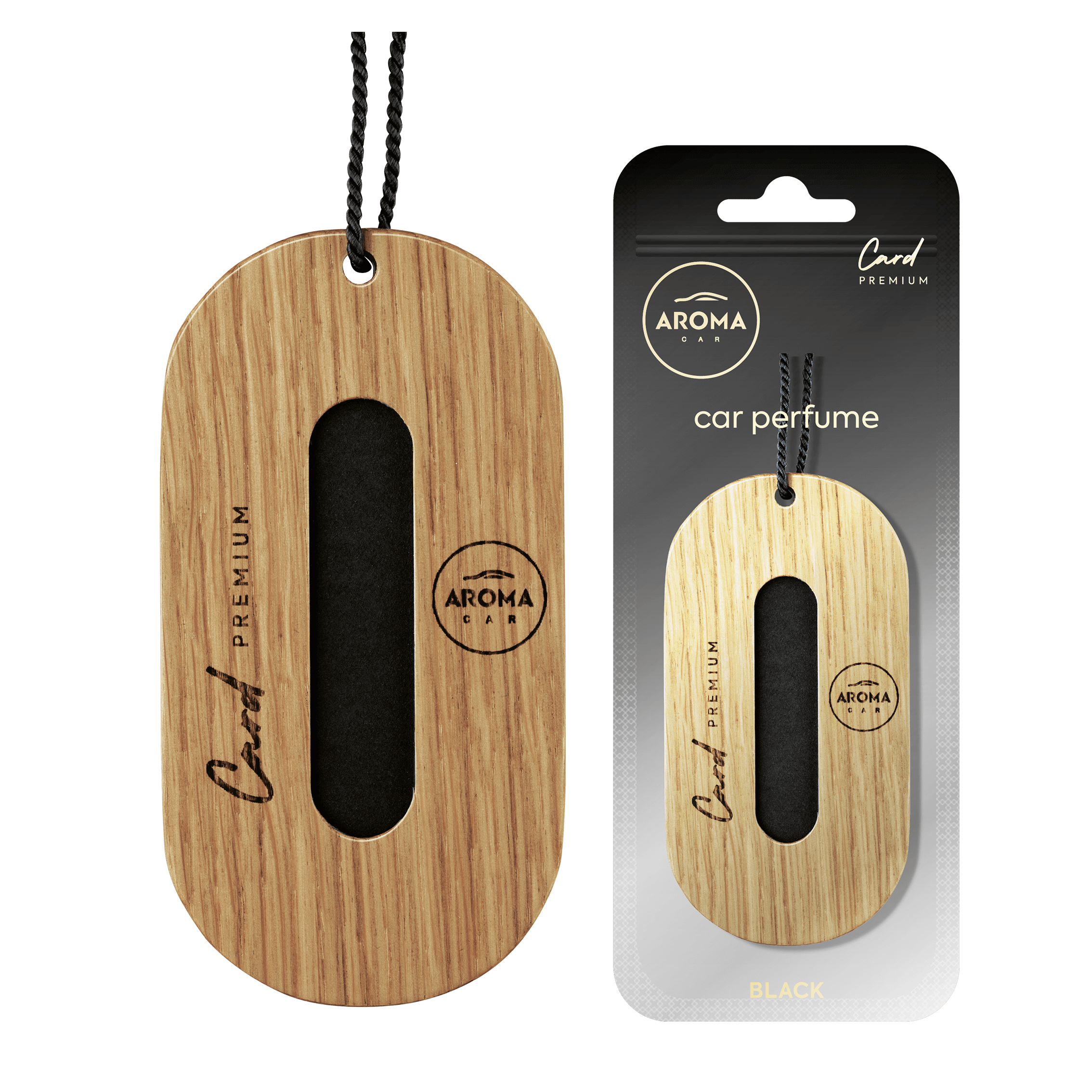 Aroma car Premium Wood Card Black 5904224104504