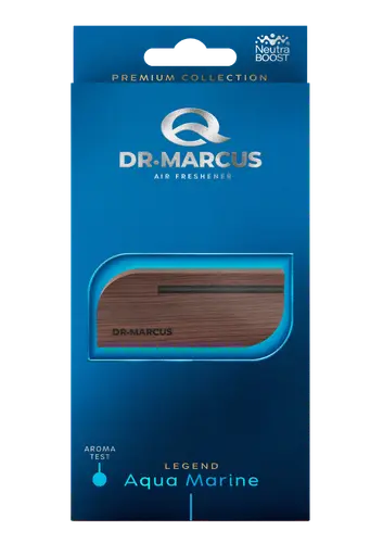 Dr.Marcus PREMIUM Legend- Aqua Marine Ароматизатор из дерево (в коробке25шт) 5903686505539