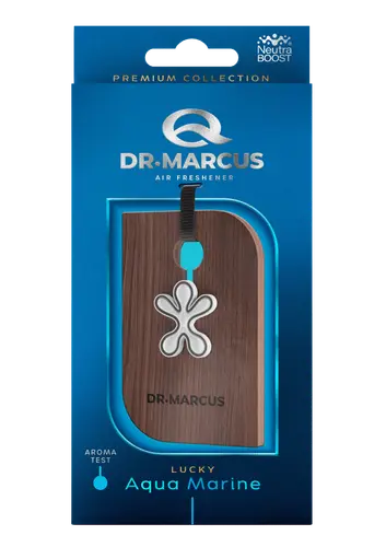 Dr.Marcus PREMIUM Lucky- Aqua Marine Ароматизатор из дерево (в коробке25шт) 5903686505584
