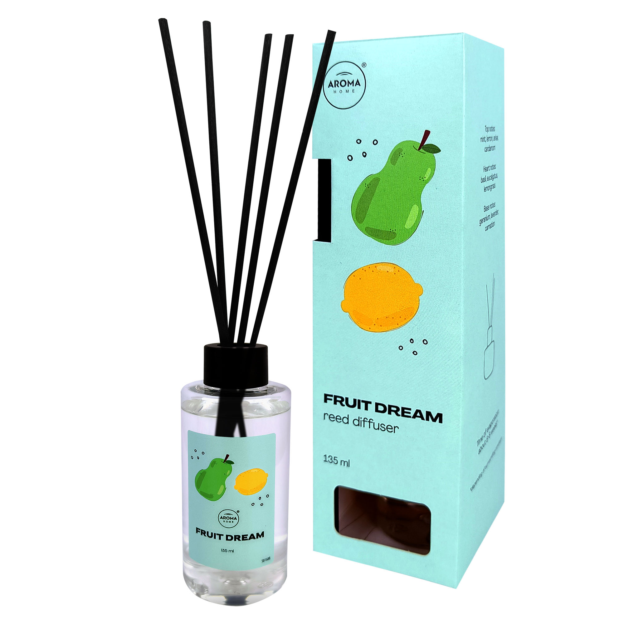 Aroma home BASIC LINE sticks 135ml FRUIT DREAM